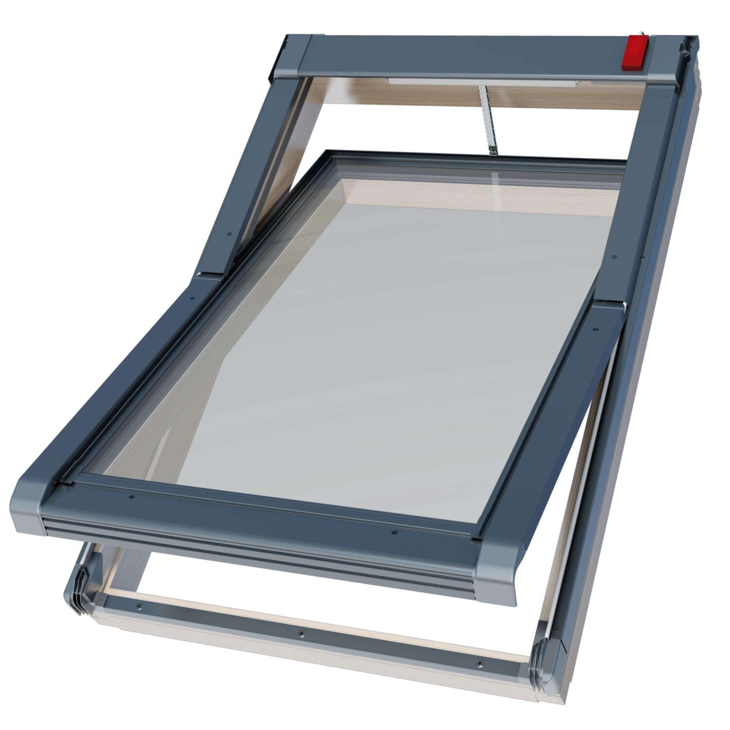 Strešné okno drevené 3sklo elektro. diaľkové ovládanie 94x140 kývne ISC1 I22