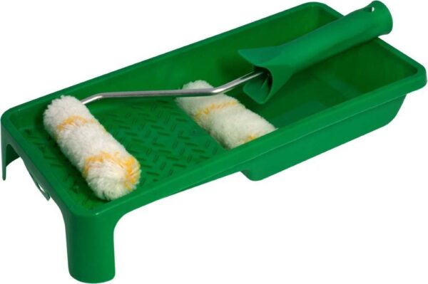 STALCO Maliarska súprava - Zlatá Niť UNIVERSAL - miska 150 x 290 mm ;  rúčka  100 / Ø6 mm ; 2 x Zlatá Niť 100 mm