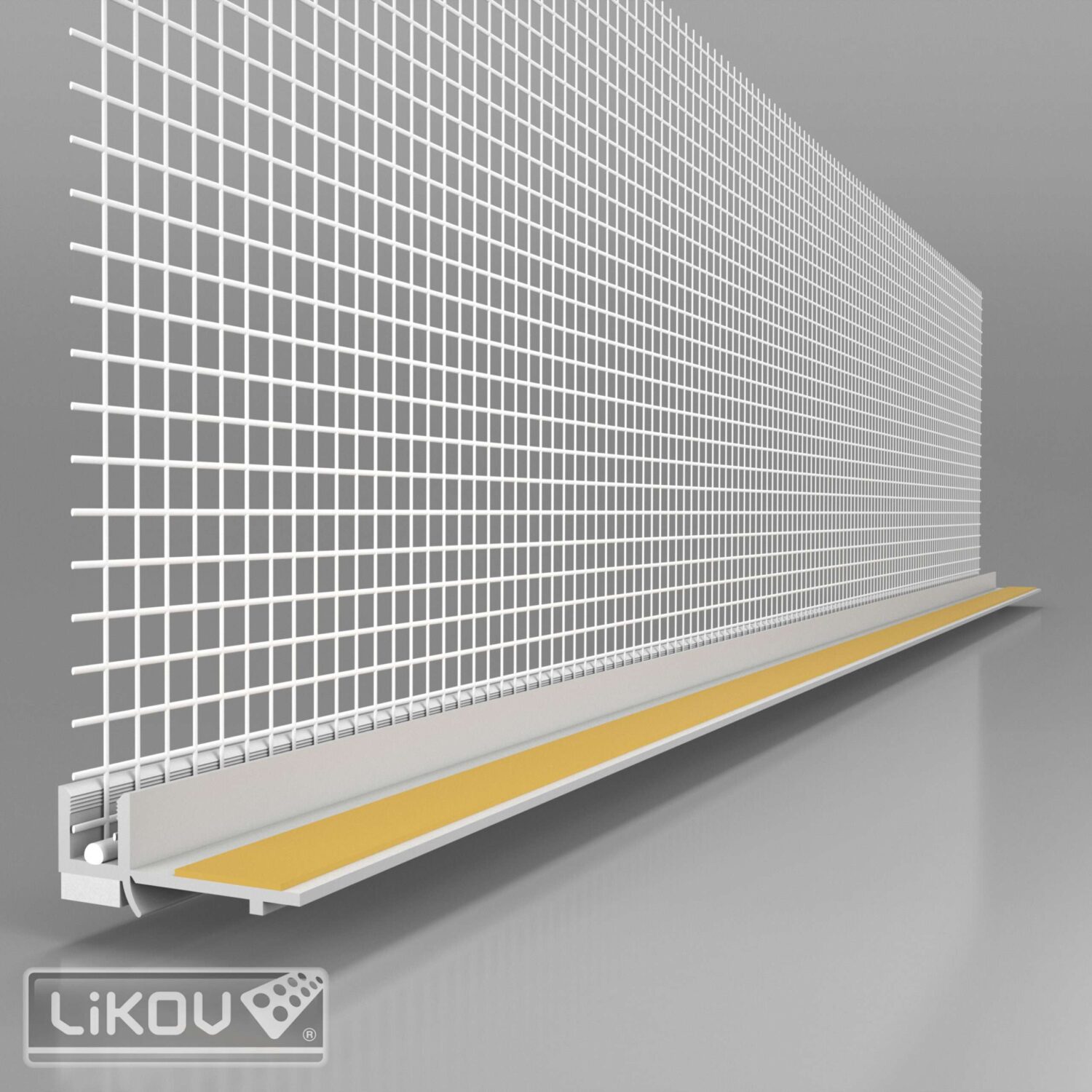 LS-VHL lišta okenná začisťovacia s lamelou, 2.4m, Biela