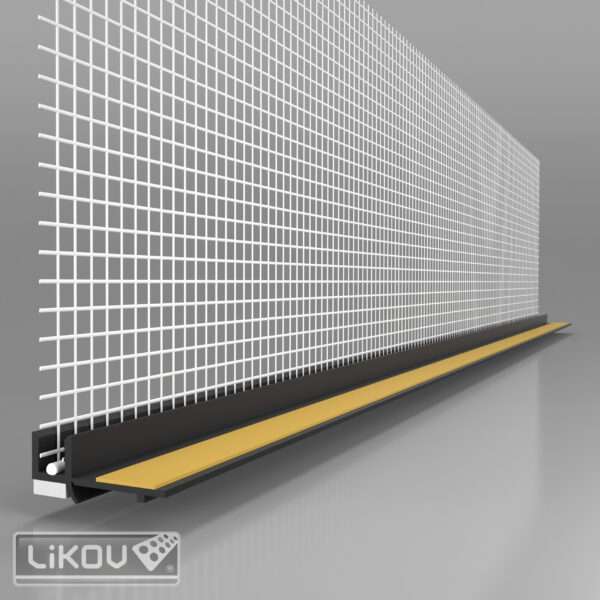 LS-VHL lišta okenná začisťovacia s lamelou, 2.5m, Antracit