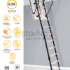 Podkrovné schody OMAN MINI EI45 100X70 H265 FSC ohňovzdorné TSS30279