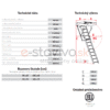 Podkrovné schody OMAN MINI EI45 100X70 H265 FSC ohňovzdorné TSS30279