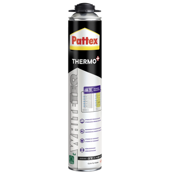 PATTEX WHITETEQ pištoľová pena, 750ml