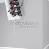 Podkrovné schody OMAN SOLID POLAR 120X60 H280 FSC TSS30097
